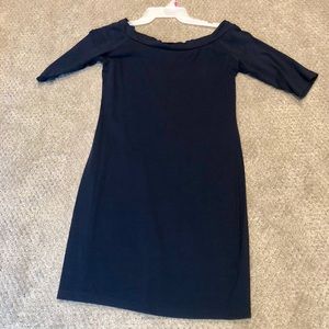 Navy Short Sleeve Dress
